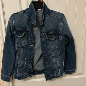 Evsie blue Jean jacket size XL in girls